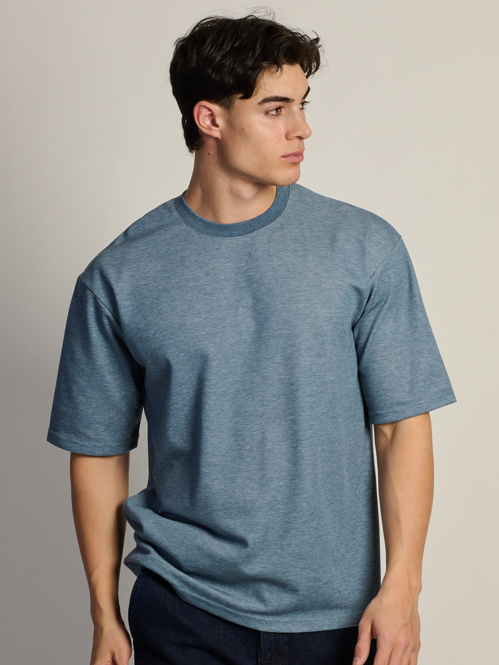 T-SHIRT BOXY KOLBY – BLEU