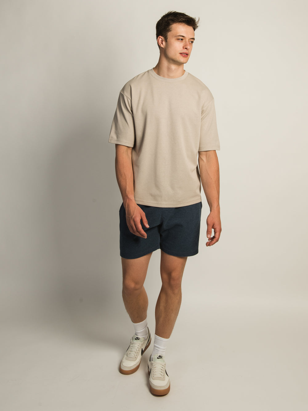 T-SHIRT COUPE BOXY KOLBY KEEP COOL- PEBBLE