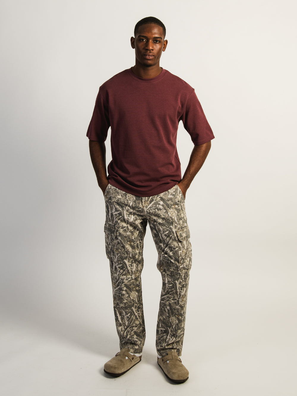 T-SHIRT COUPE BOXY KOLBY KEEP COOL- PRUNE