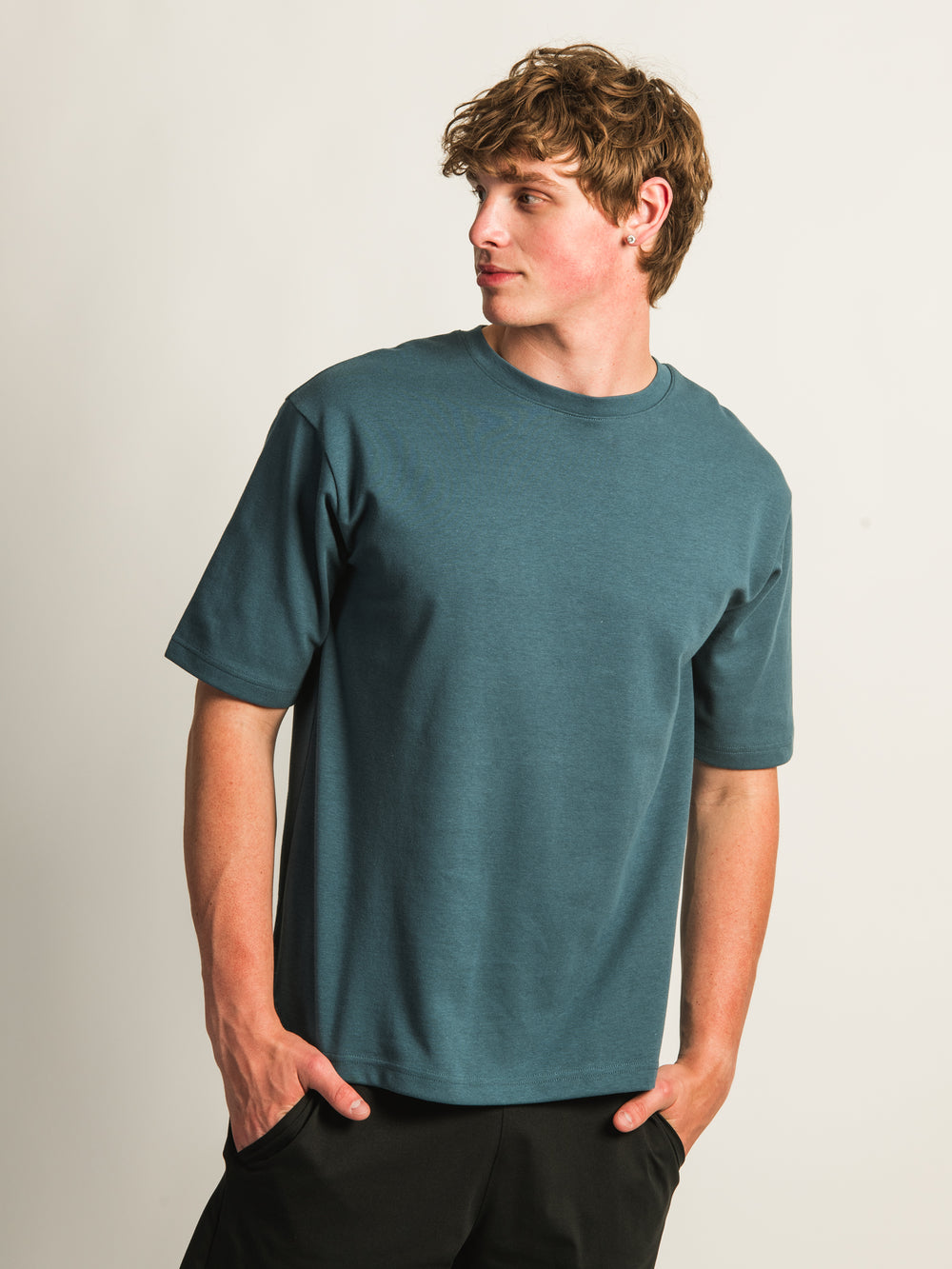 KOLBY KEEP COOL BOXY FIT TEE - TEAL