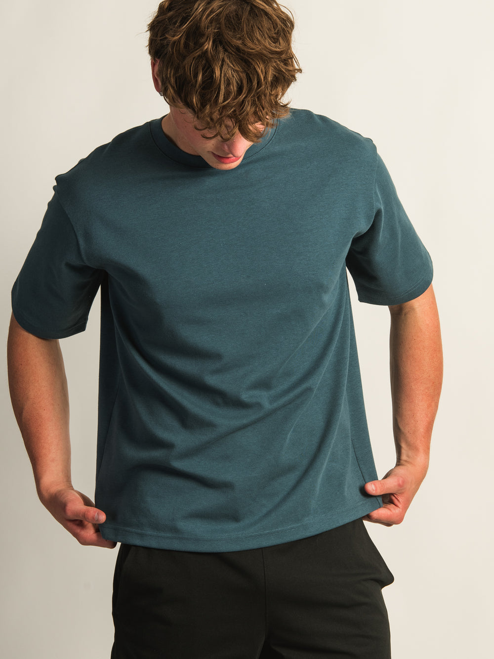 KOLBY KEEP COOL BOXY FIT TEE - TEAL