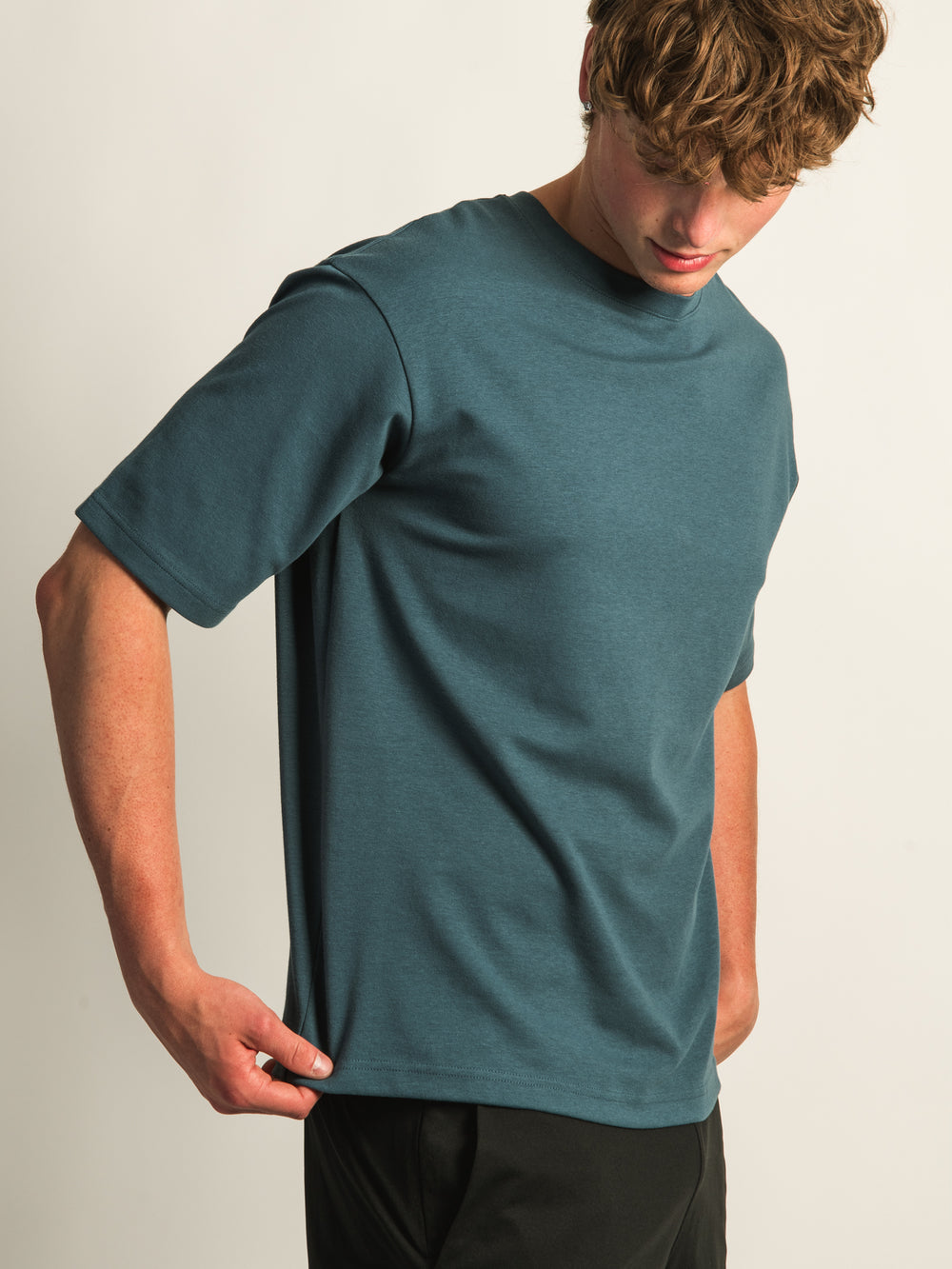 KOLBY KEEP COOL BOXY FIT TEE - TEAL