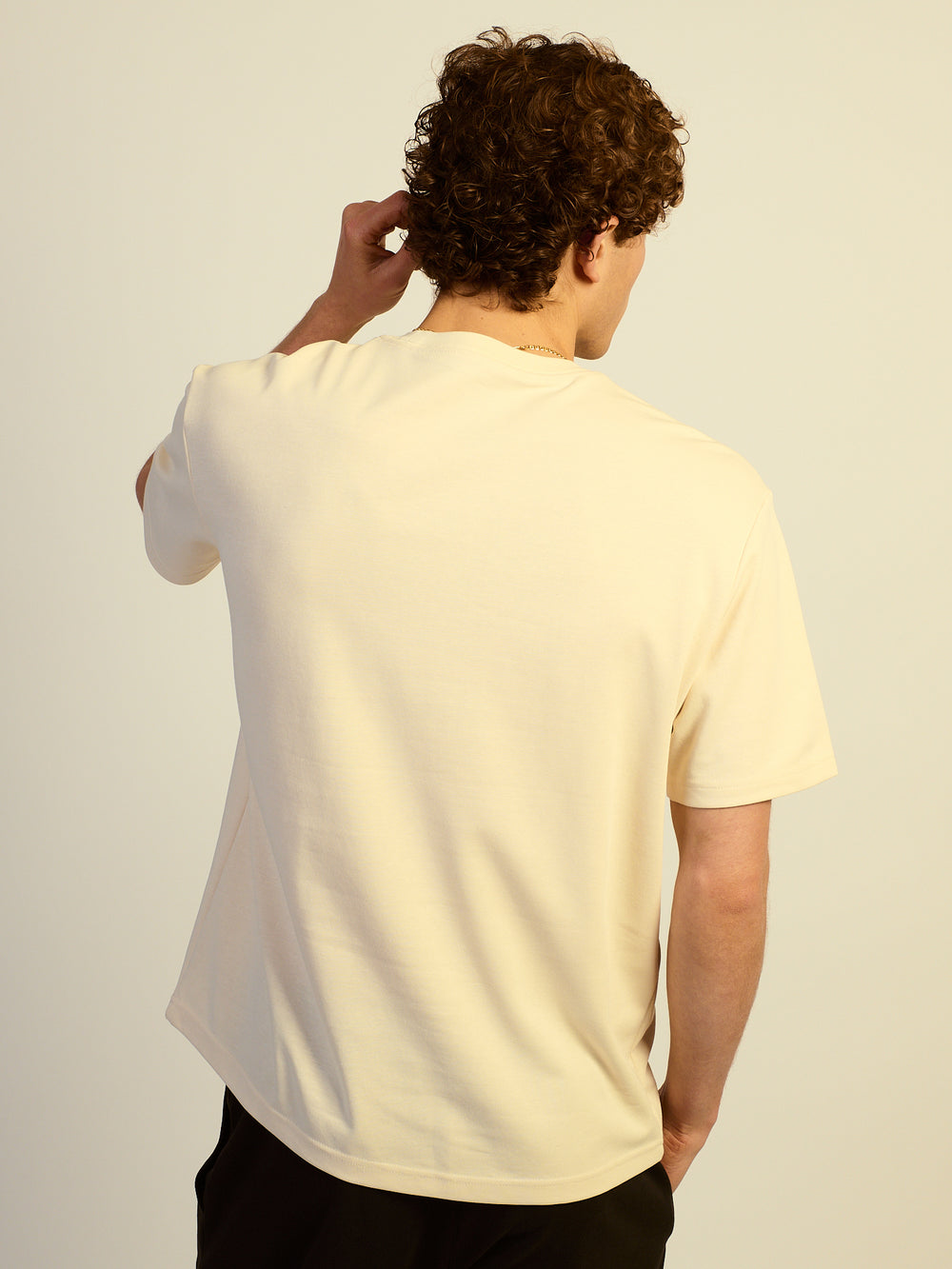 KOLBY RELAXED FIT KEEP COOL TEE - NATURAL