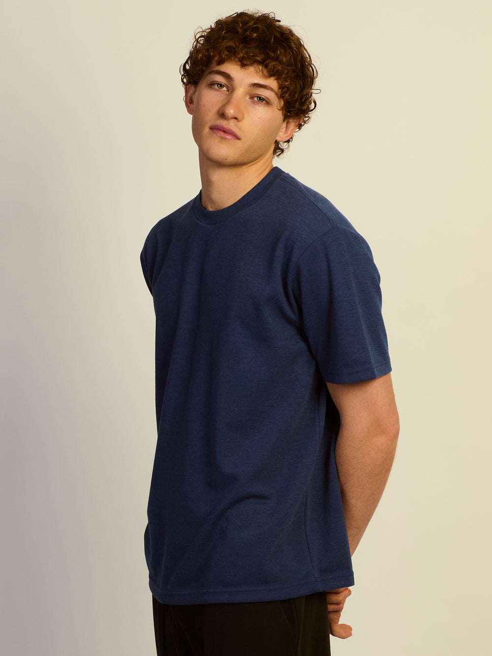KOLBY RELAXED FIT KEEP COOL TEE - NAVY