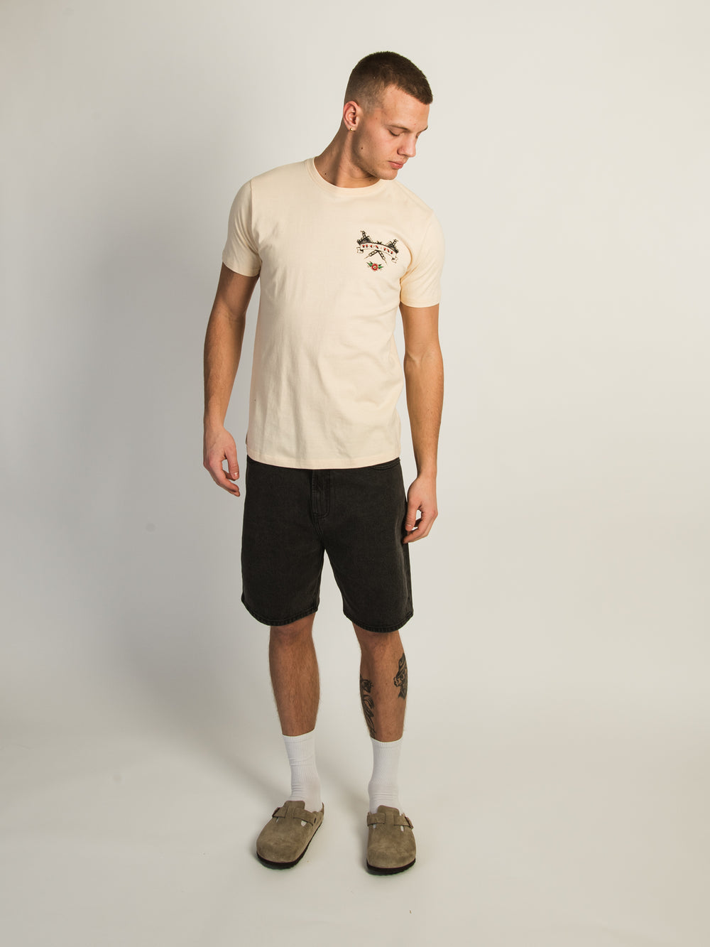 KOLBY GRAPHIC T-SHIRT- IRON/INK