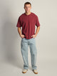 KOLBY KOLBY LOOSE FIT FOOTBALL TEE - BURGUNDY - Boathouse