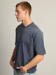 KOLBY KOLBY LOOSE FIT FOOTBALL TEE - CHARCOAL NAVY - Boathouse