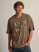 KOLBY KOLBY LOOSE FIT FOOTBALL T-SHIRT - BROWN - Boathouse