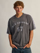 KOLBY KOLBY LOOSE FIT FOOTBALL TEE - CHARCOAL - Boathouse