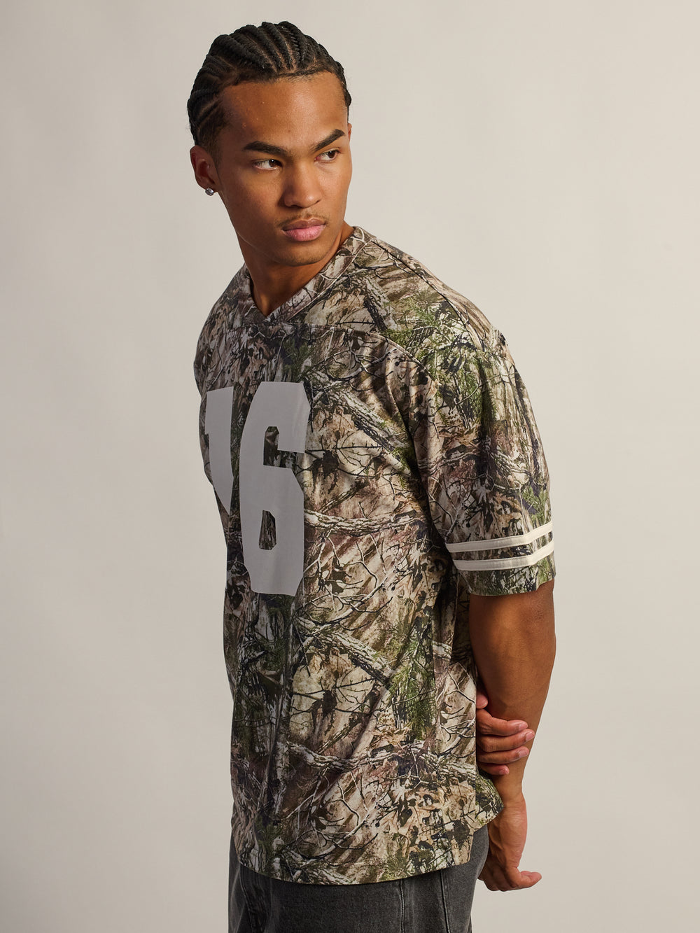 T-SHIRT DE FOOTBALL COUPE AMPLE KOLBY - CAMOUFLAGE