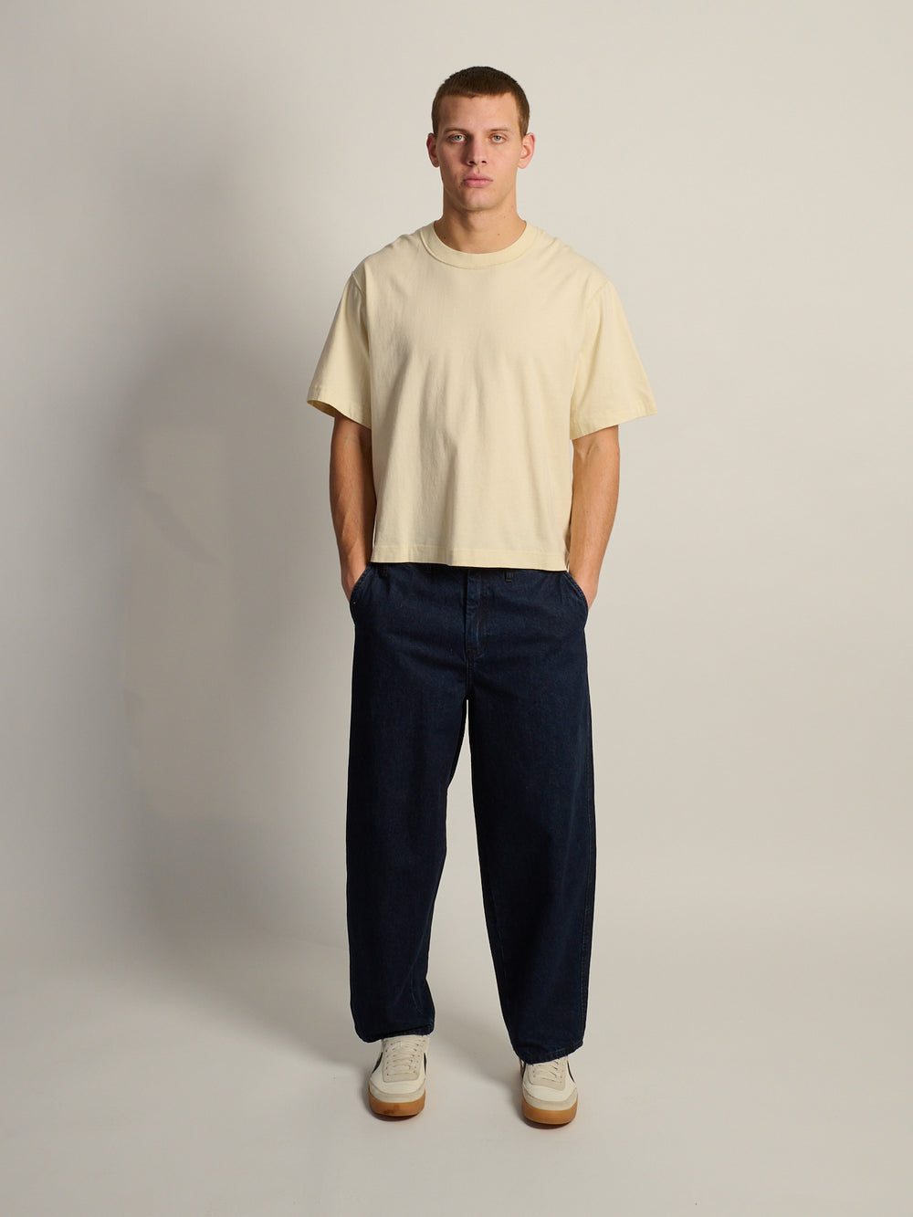 KOLBY SHORT CUT VINTAGE TEE - NATURAL