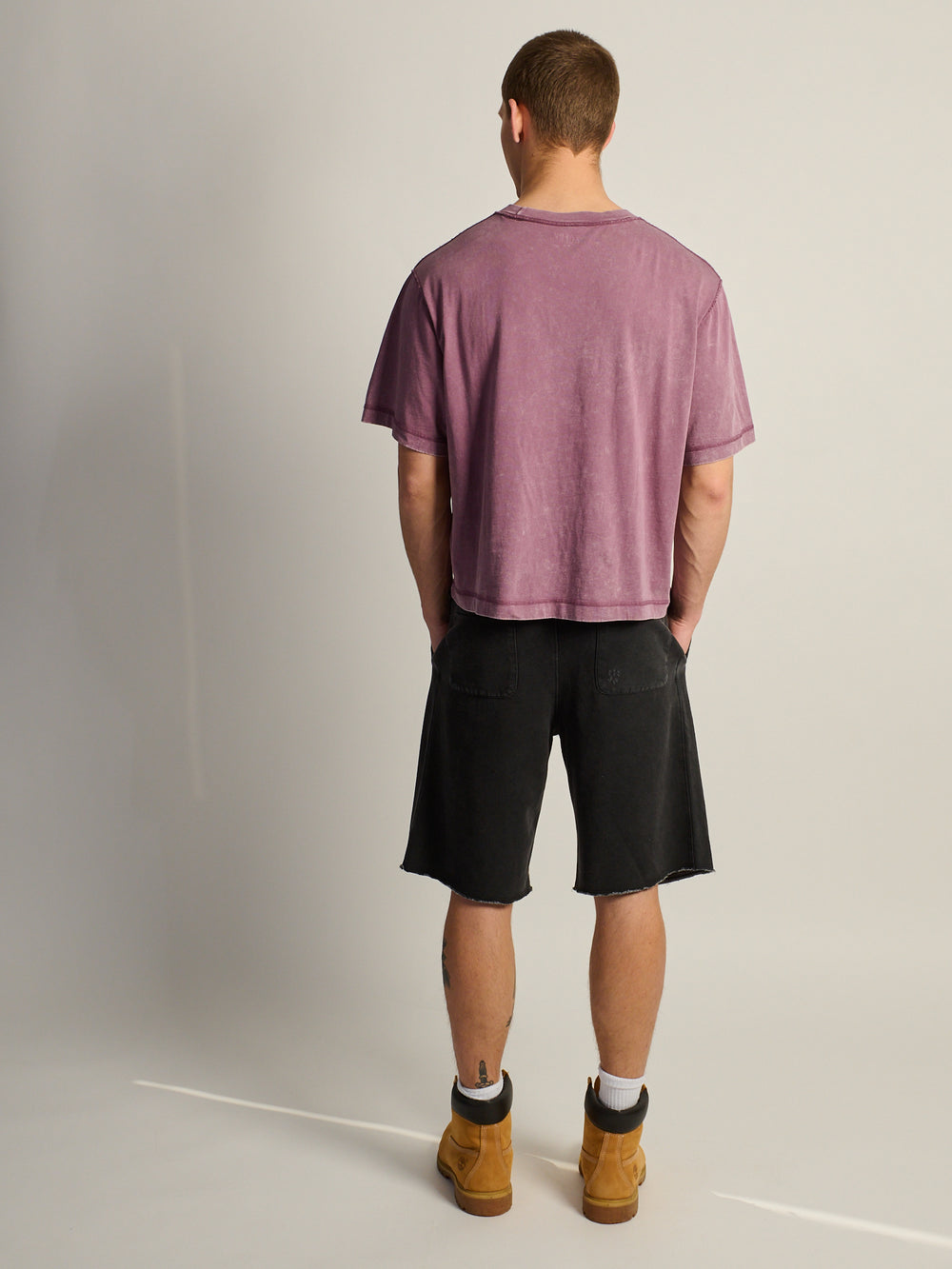KOLBY SHORT CUT VINTAGE TEE - PURPLE