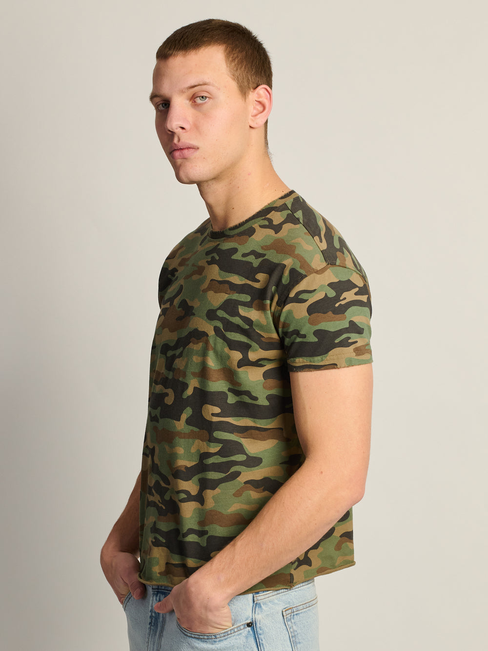KOLBY SHORT CUT MUSCLE TEE - CAMOUFLAGE