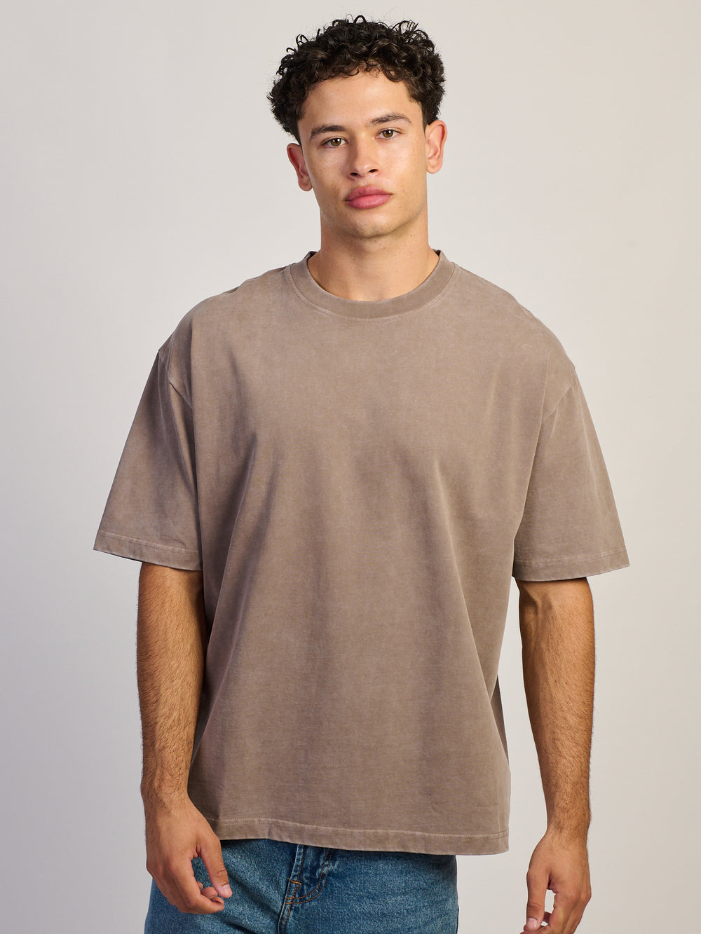 T-SHIRT KOLBY PREMIUM LOURD - CHOCOLAT