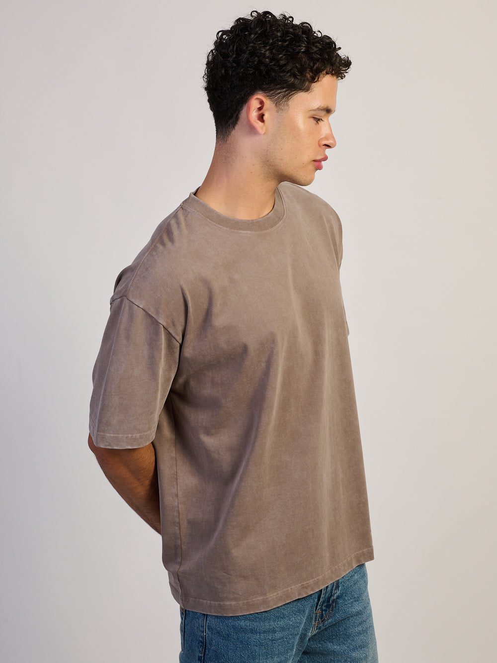 T-SHIRT KOLBY PREMIUM LOURD - CHOCOLAT