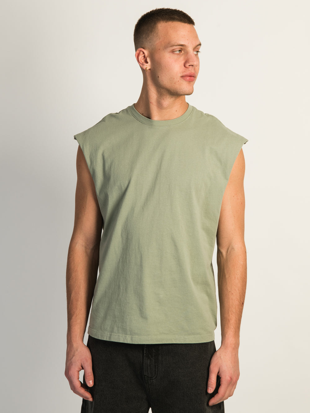 KOLBY MUSCLE TANK TOP - SAGE