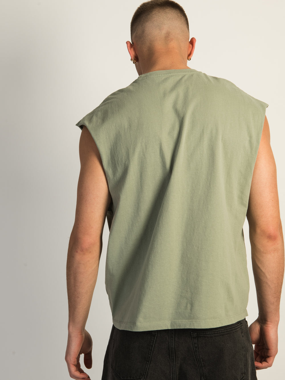 KOLBY MUSCLE TANK TOP - SAGE