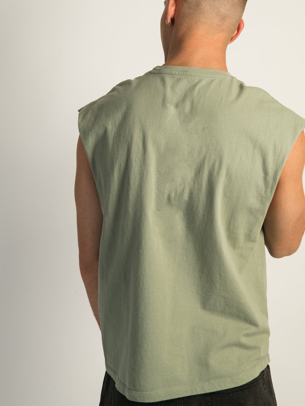 KOLBY MUSCLE TANK TOP - SAGE