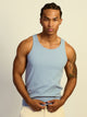 KOLBY RIBBED TANK - DUSTY BLUE