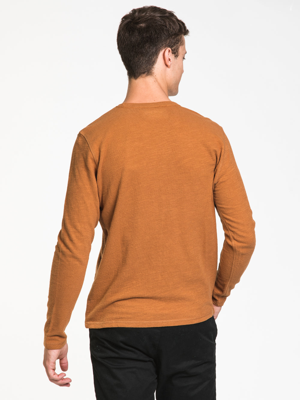 KOLBY LONG SLEEVE TEXTURE TEE - CLEARANCE