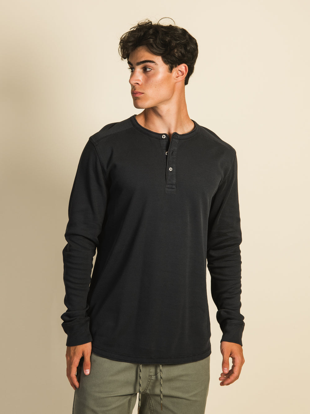 KOLBY GARMENT DYE HENLEY - CLEARANCE