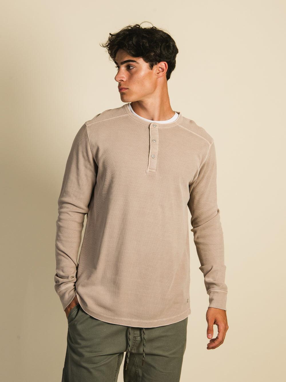 KOLBY GARMENT DYE HENLEY - CLEARANCE