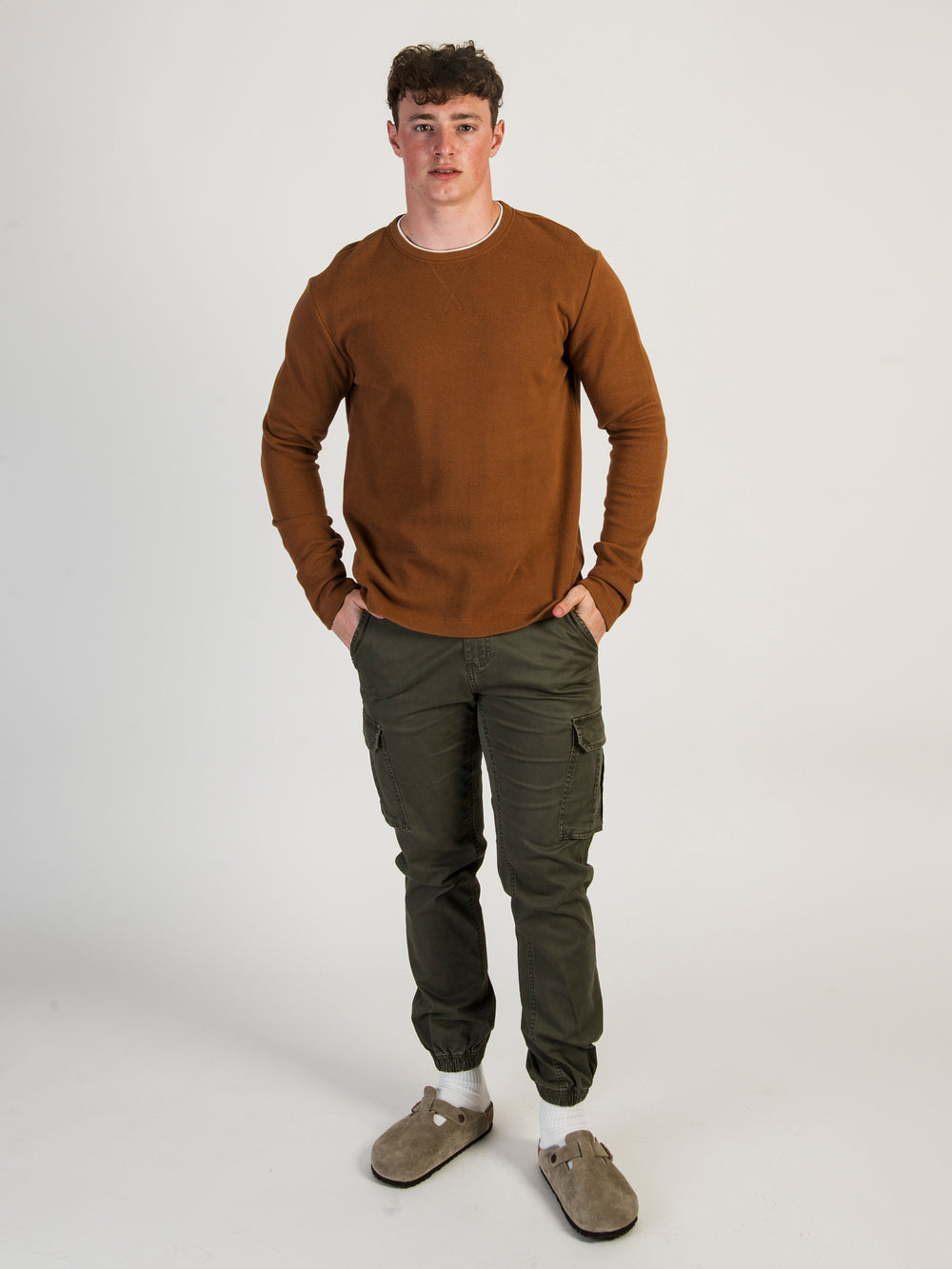 KOLBY COOPER DOUBLE NECK CREW - CLEARANCE