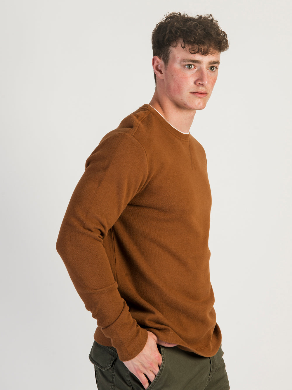 KOLBY COOPER DOUBLE NECK CREW - CLEARANCE