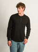 KOLBY KOLBY WAFFLE HENLEY - BLACK - Boathouse