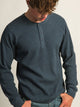 KOLBY WAFFLE HENLEY - NAVY
