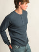 KOLBY KOLBY WAFFLE HENLEY - NAVY - Boathouse