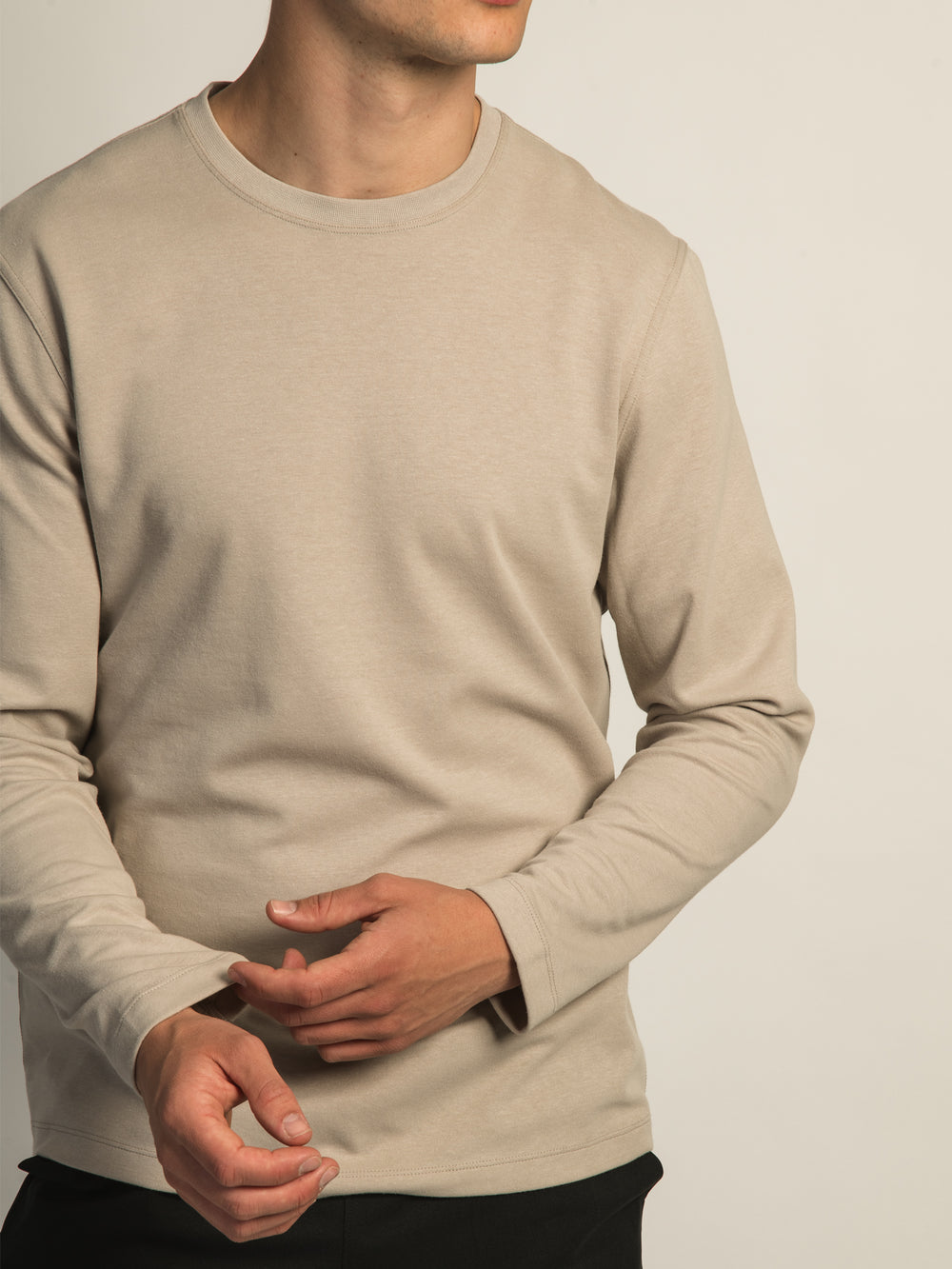 KOLBY KEEP COOL LONG SLEEVE - PEBBLE
