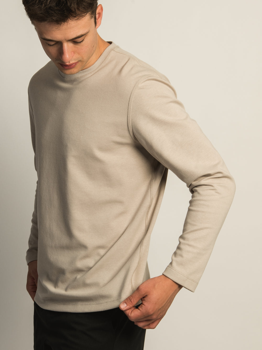 KOLBY KEEP COOL LONG SLEEVE - PEBBLE