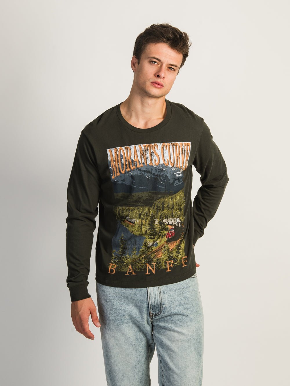 KOLBY PEAKS N CREEKS LONG SLEEVE TEE - MORANTS CURVE - CLEARANCE