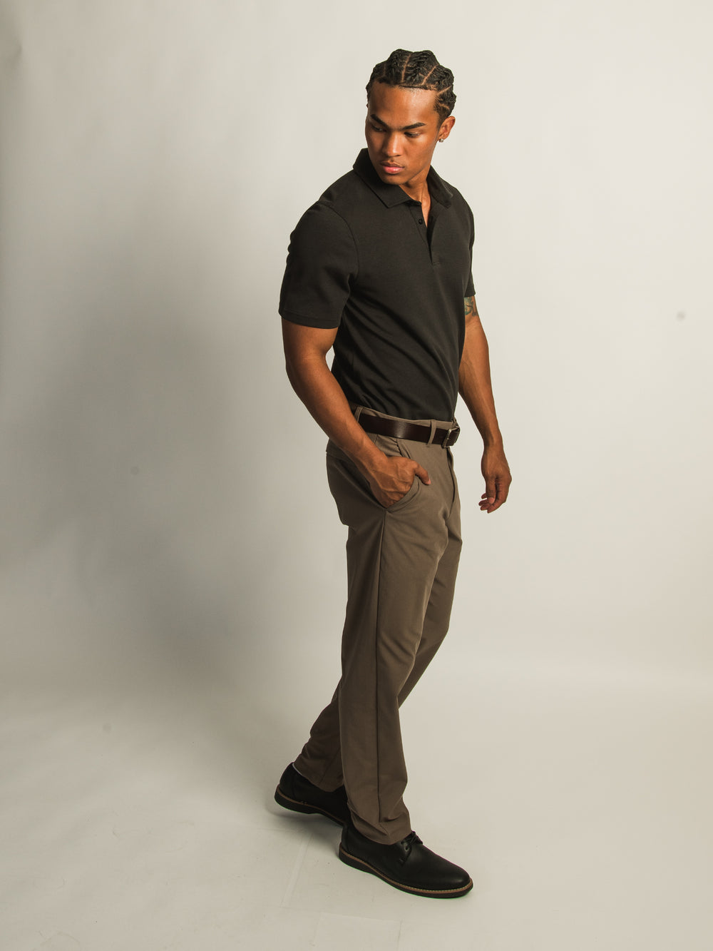 KOLBY KEEP COOL POLO - BLACK