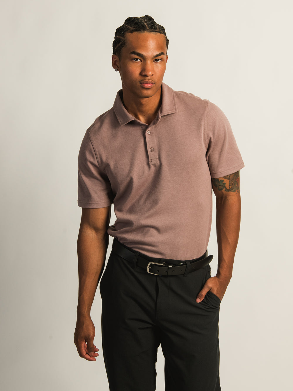 POLO KOLBY KEEP COOL - BORDEAUX