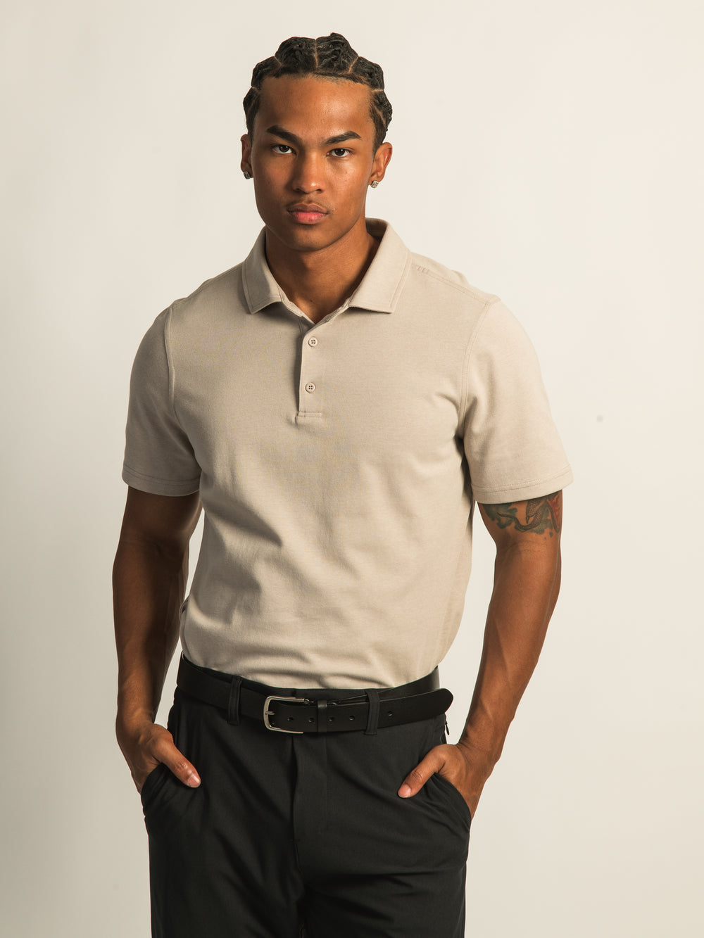 POLO KOLBY KEEP COOL – PEBBLE