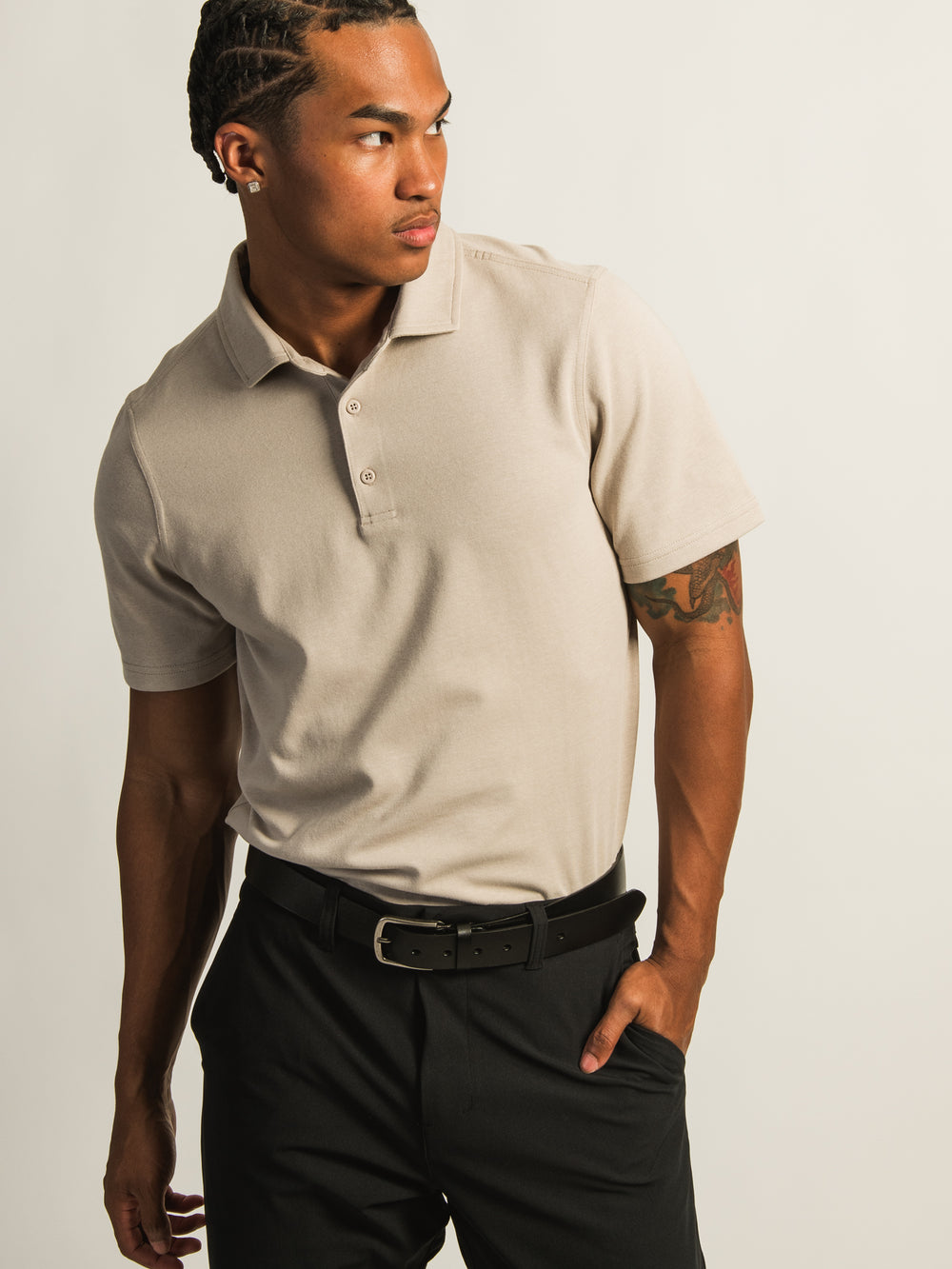 POLO KOLBY KEEP COOL – PEBBLE