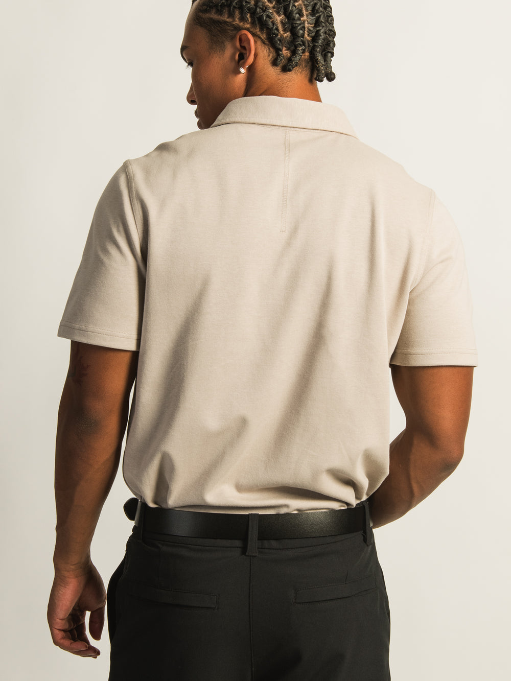 KOLBY KEEP COOL POLO - PEBBLE