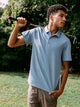 KOLBY KOLBY KEEP COOL POLO - POWDER BLUE - Boathouse