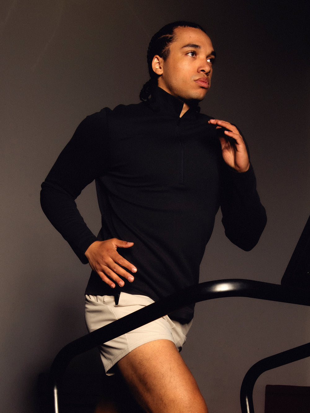 KOLBY KOLBY KEEP COOL 1/2 ZIP - BLACK - Boathouse