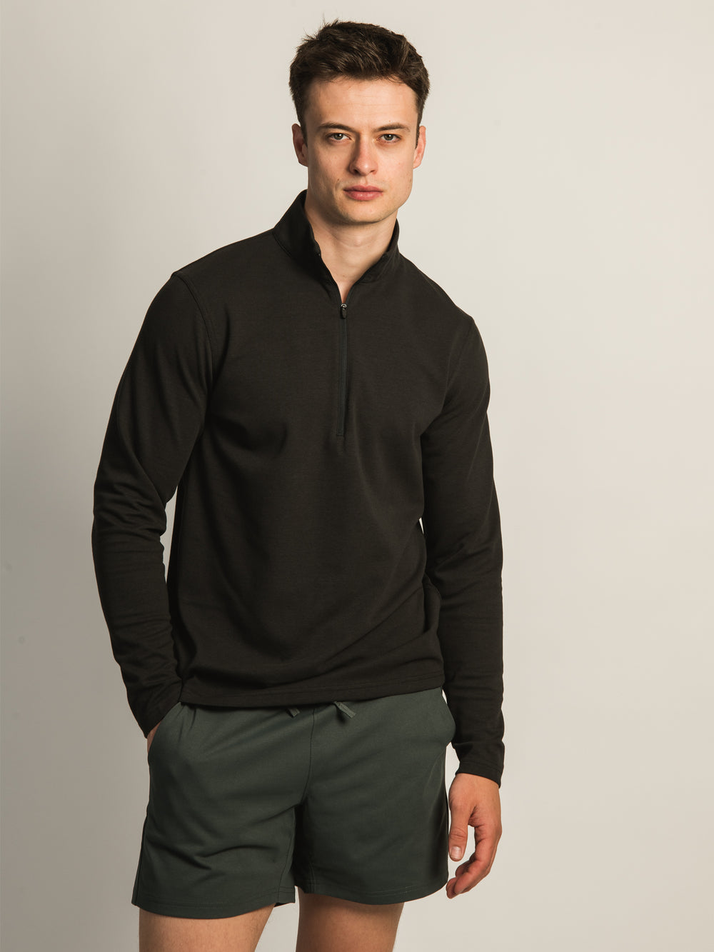 KOLBY KOLBY KEEP COOL 1/2 ZIP - BLACK - Boathouse