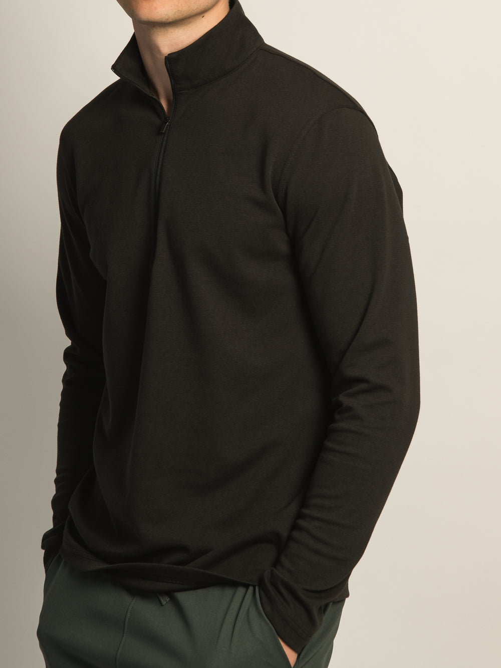 KOLBY KEEP COOL 1/2 ZIP - BLACK