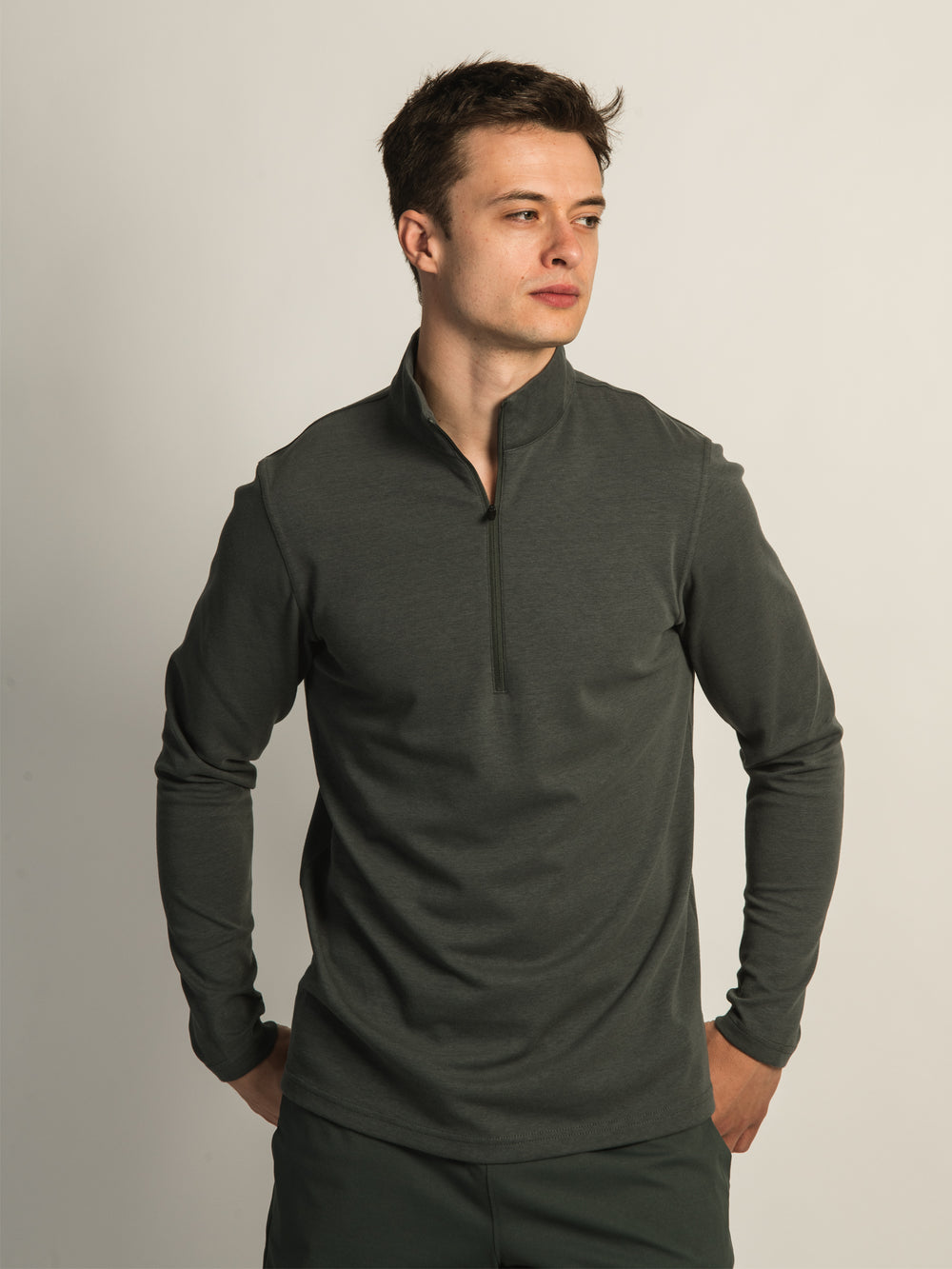 KOLBY KEEP COOL 1/2 ZIP - GREEN