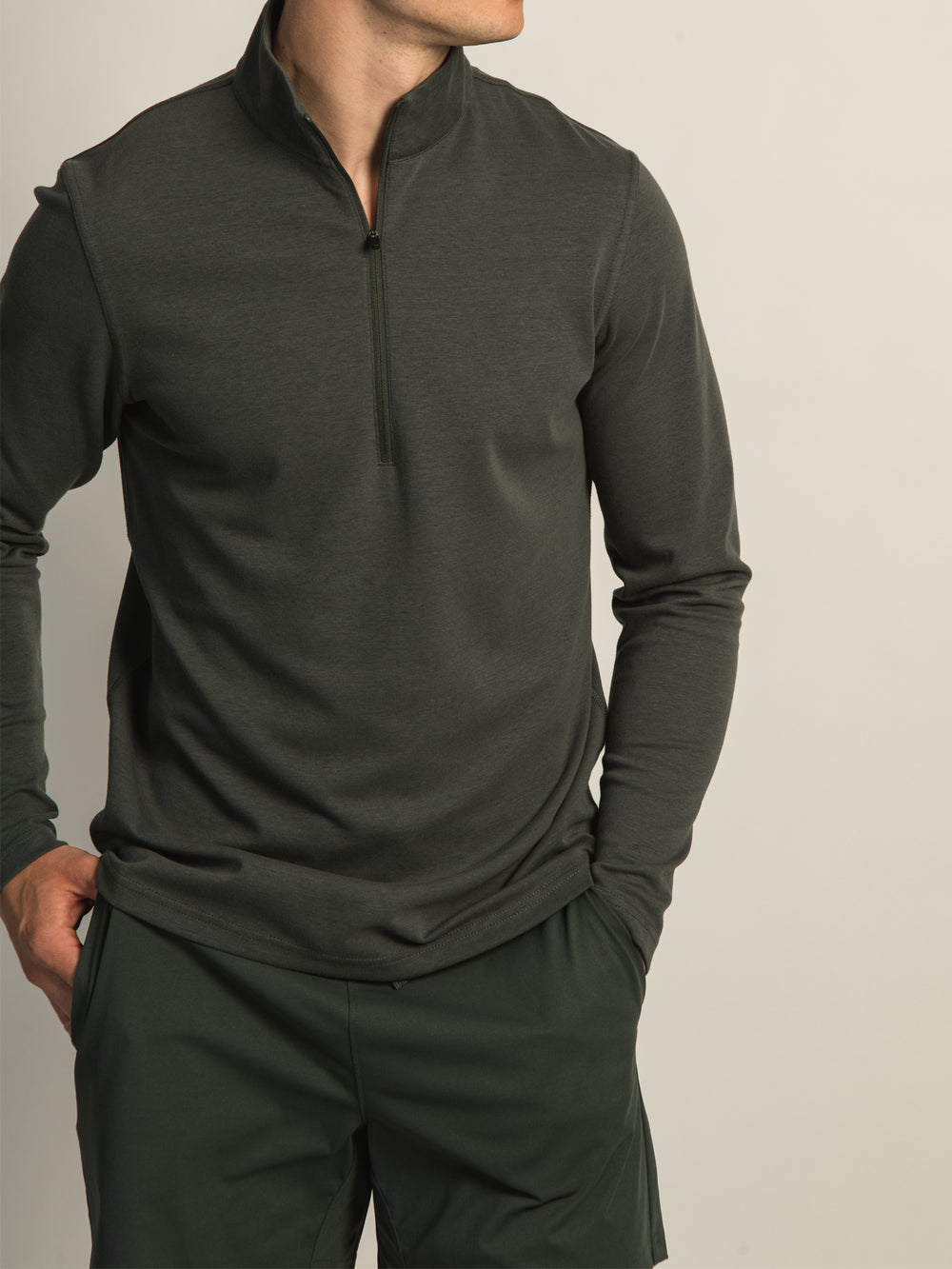 KOLBY KEEP COOL 1/2 ZIP - GREEN