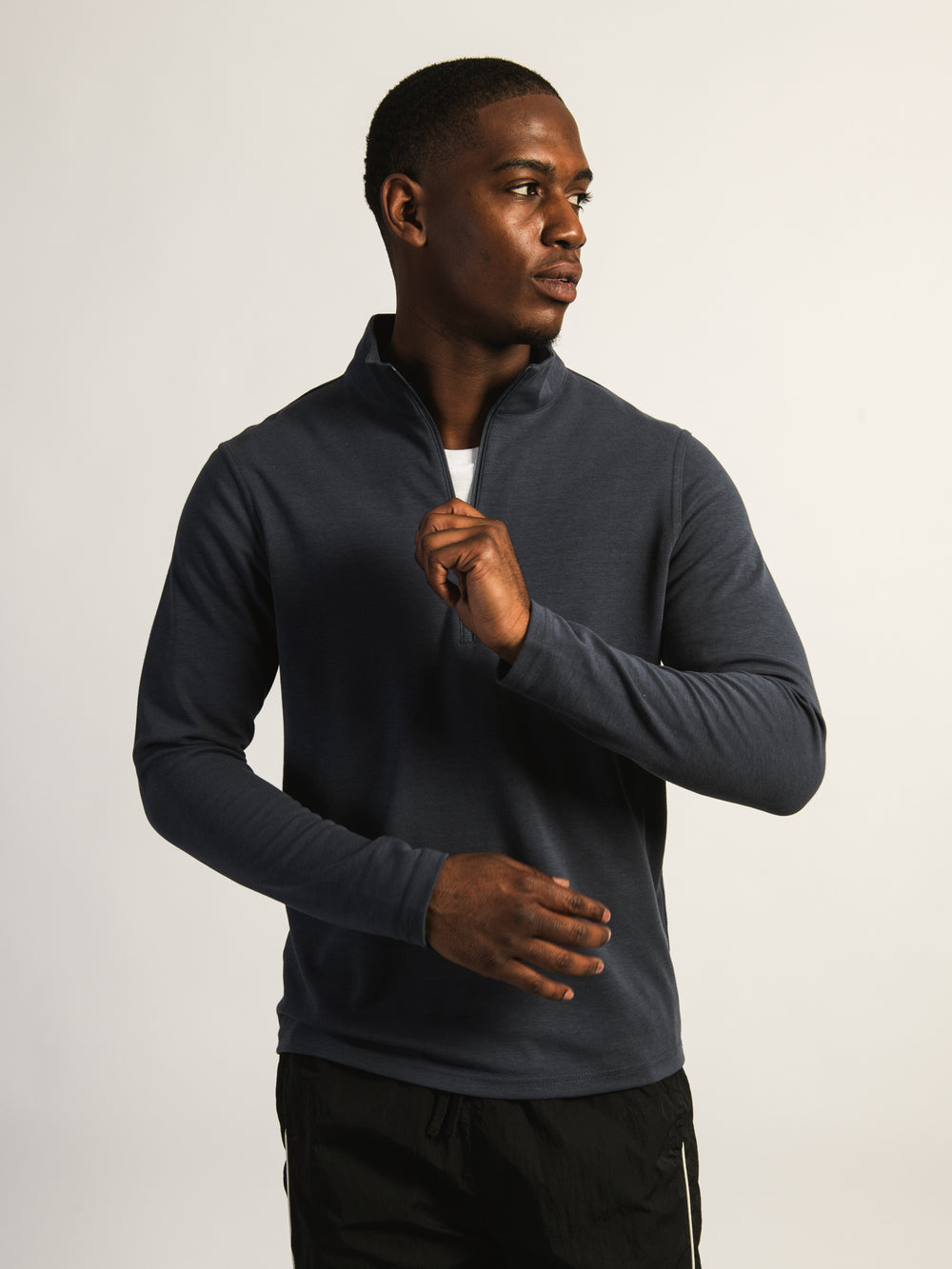 KOLBY KEEP COOL 1/2 ZIP - BLEU MARINE
