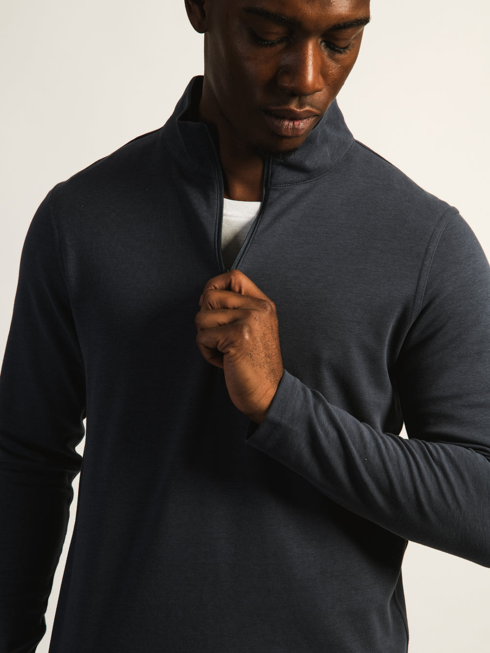 KOLBY KEEP COOL 1/2 ZIP - BLEU MARINE