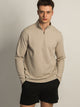 KOLBY KEEP COOL 1/2 ZIP - PEBBLE