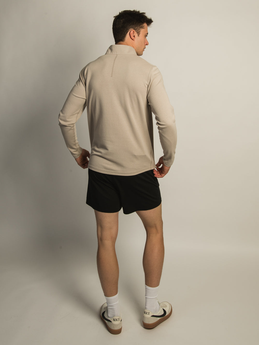 KOLBY KEEP COOL 1/2 ZIP - PEBBLE