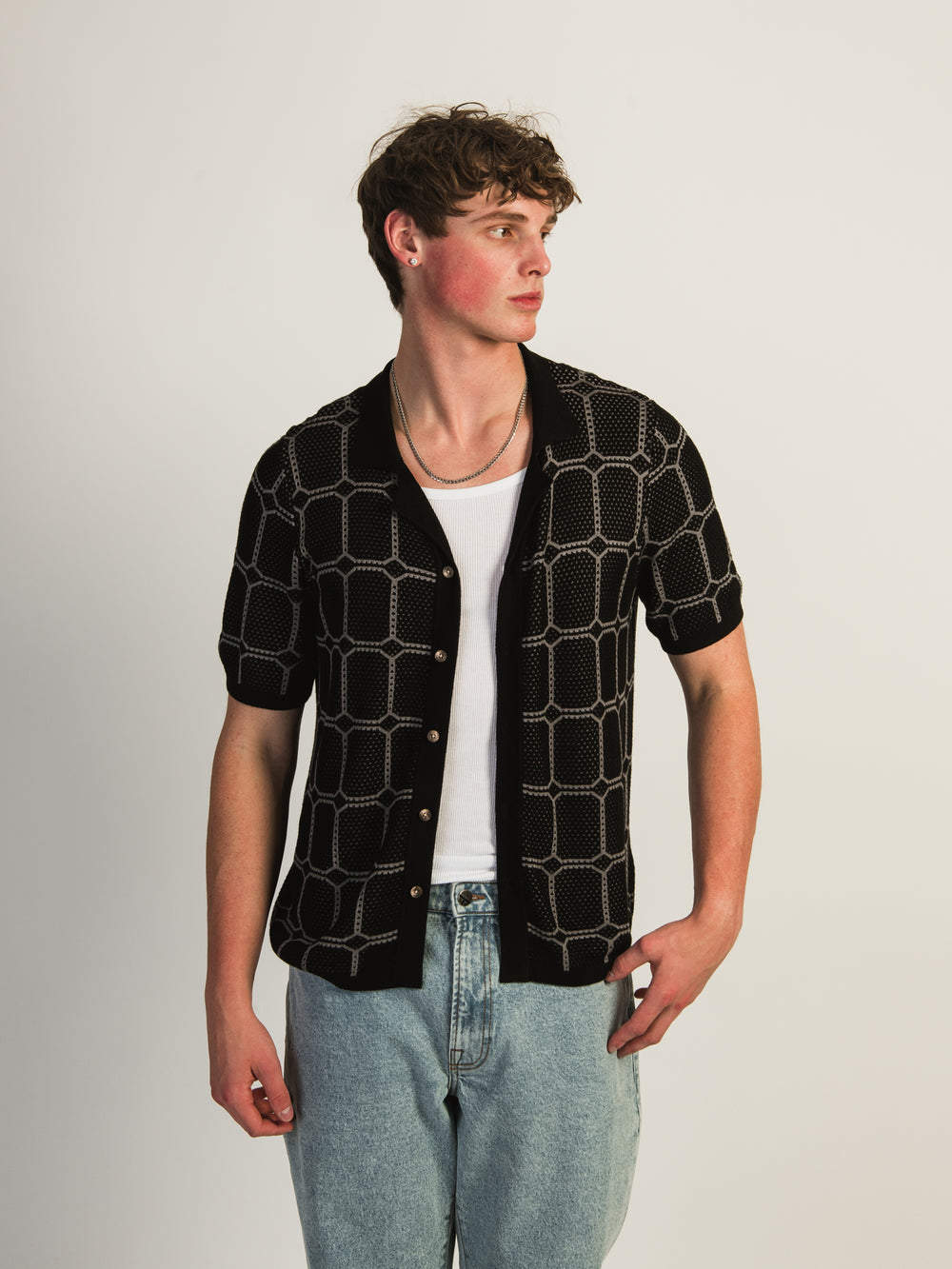 CHEMISE KOLBY KNIT - NOIR